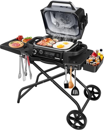 Folding grill stand for ninja - for,