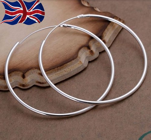 925 sterling silver hoop - sterling,