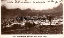 Cape Town & table Mountain Real photo postcard posted