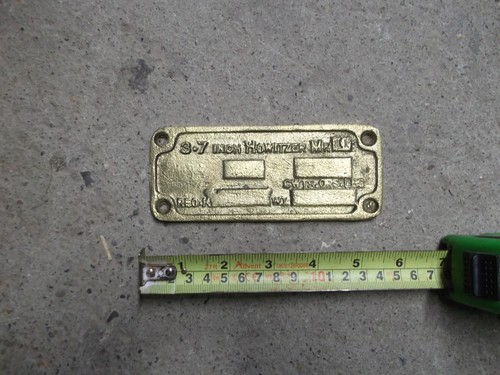 British howitzer brass - 3.7", id