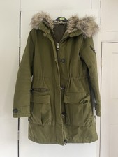 Topshop green parka jacket