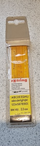 Rotring lettering stencil - lettering, art