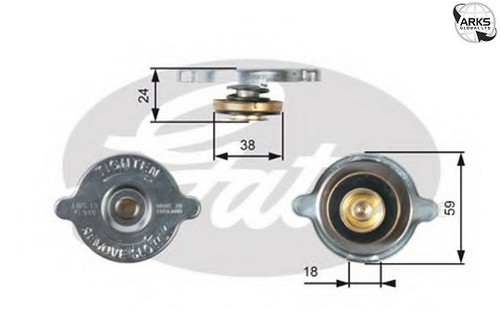 Gates radiator cap rc115 - radiator,