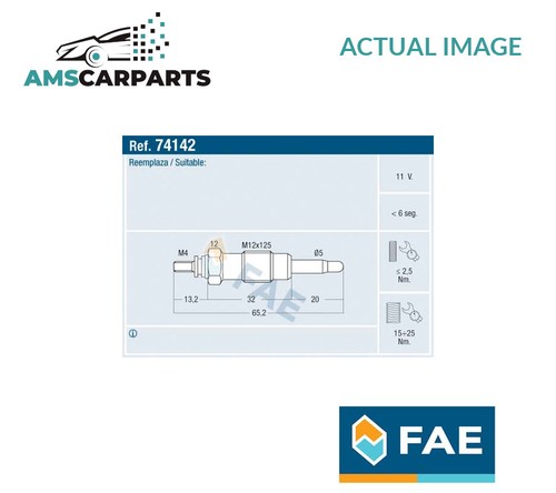 Engine glow plug 74142 fae - glow,