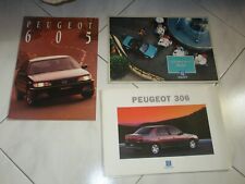PEUGEOT LOT 3 BROCHURES -