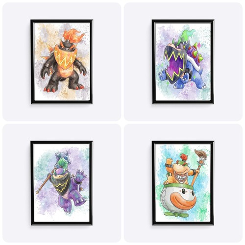 Wonder bowser posters super - bowser, jr