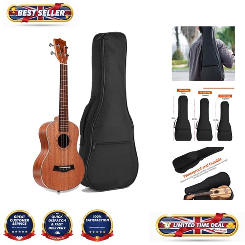Luxury black ukulele bag for - black,