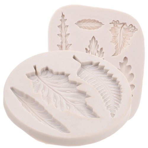 2pcs silicone leaf candy mold - 2pcs,