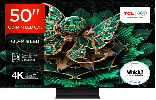 Tcl 50c7kuk mini led - 50", qd-mini