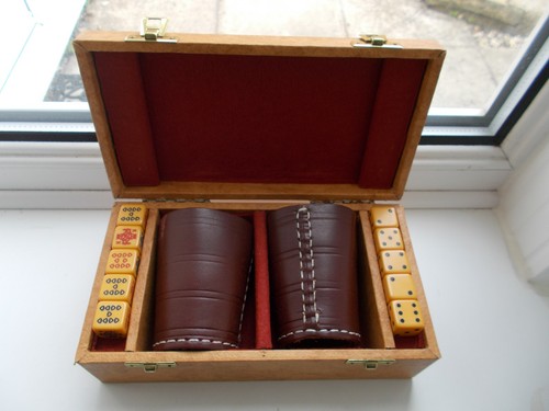 Vintage leather cups - vintage,
