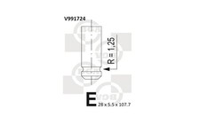 V991724 BGA Exhaust Valve for