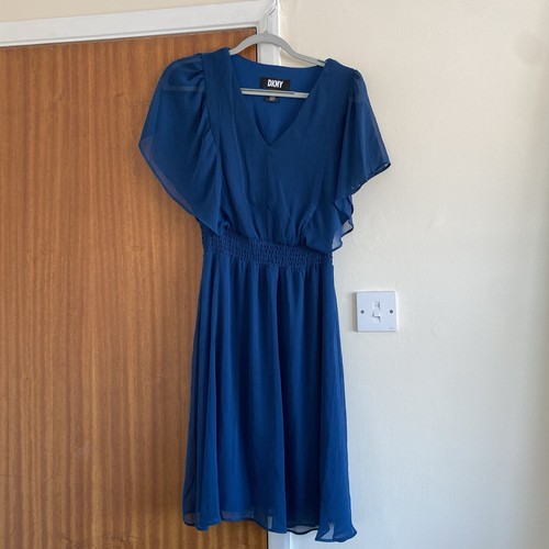 Dkny blue skater dress size - blue,
