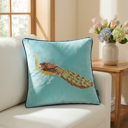 Luxurious embroidered peacock - luxurious,