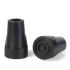 Pair Trekrite Heavy Duty Rubber Ferrules Tips Ends for Hiking Walking Poles