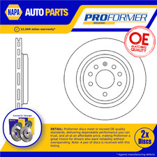 2x Brake Discs Pair Vented