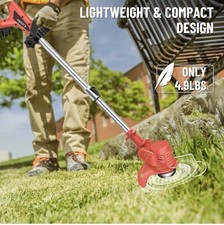 2025 Cordless Strimmer Grass Trimmer 21V Electric Tree Cutter Garden Edger AAA