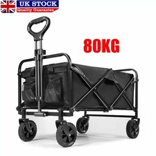 Heavy Duty Foldable Camping Outdoor Garden Trolley Cart Wagon Truck Wheelbarrow