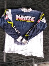 Vintage 1980's Xtreme White Brothers MX Motocross Evo Jersey Top Size XL