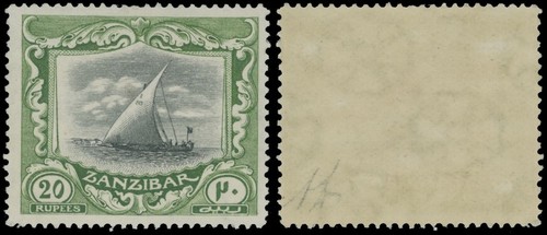 1913 zanzibar dhow - dhow, 20r
