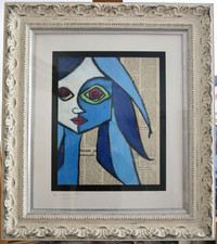 Original Framed Romero Britto Signed, Stamped and Numbered Print.