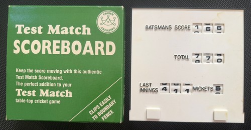 Vintage test match table - test,