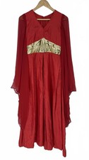 Red & Gold Costume Dress Long