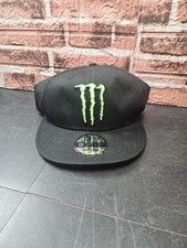 Monster Energy Hat Adult One Size Black New Era Snapback 9 Fifty Drink Cap NWT