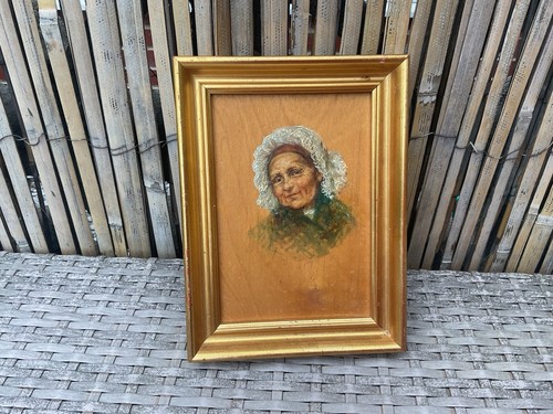 Vintage gilt framed signed - vintage,