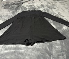 Zara black romper long sleeves