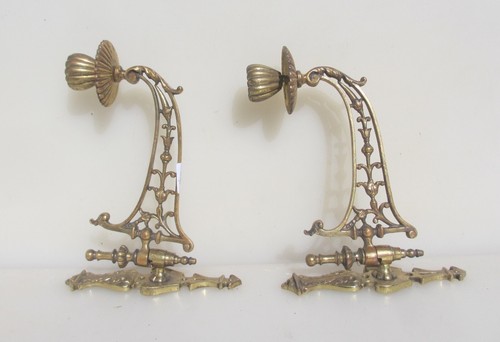 Antique brass piano candle - brass,