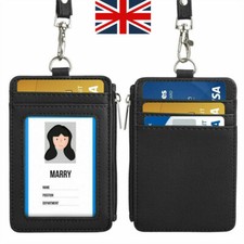 Black Leather Badge Holder