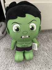 THE INCREDIBLE HULK Talking Marvel Hasbro Plush Teddy Figure
