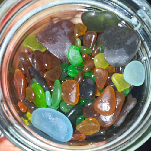 Mixed colour sea - sea, glass