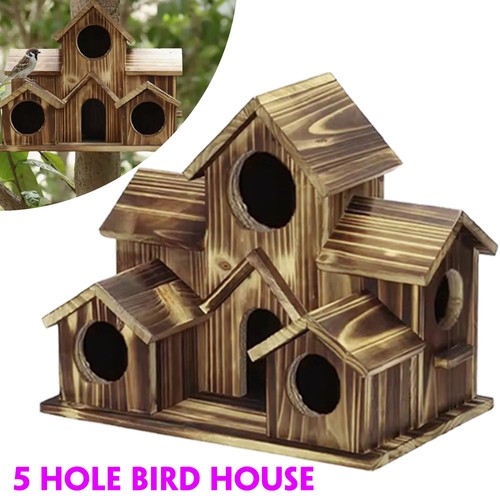 Outside wooden bird houses - bird,