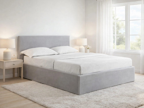 Ottoman storage bed grey - storage,