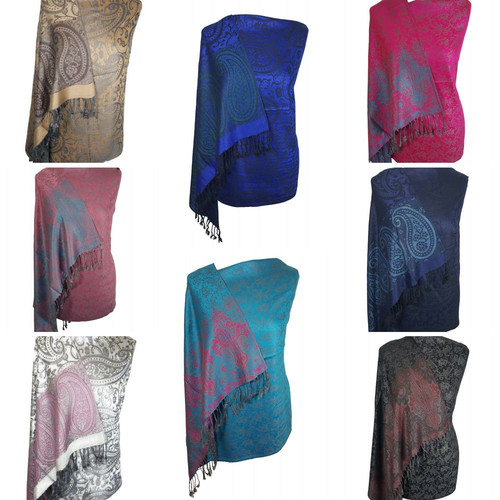 Designer floral paisley shawl - designer,