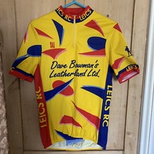 vintage leicester road club rc cycling jersey small