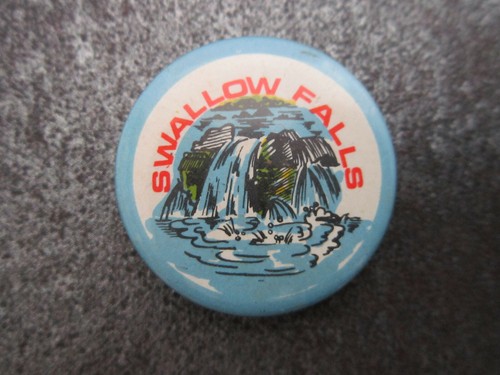 Swallow falls pin - swallow, badge