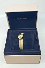 Pandora Ladies petite square gold tone watch  ref 812028WH