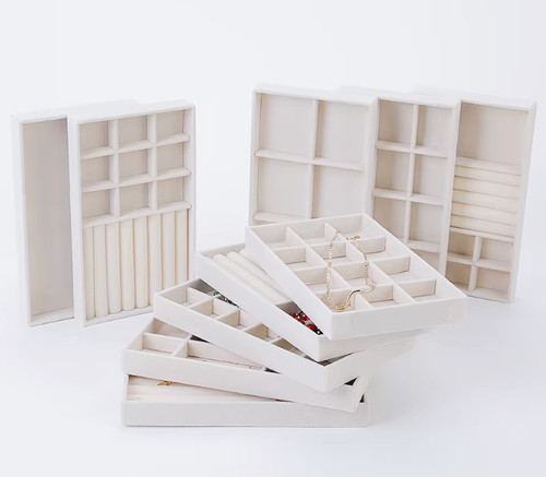 Velvet jewelry organizer tray - organizer,