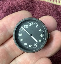 Vintage WWII Elgin Airplane Bomber Clock Wind Up 691-678 USA Military Timepiece