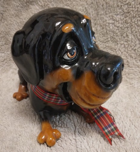 Bruiser rottweiler figurine - bruiser",