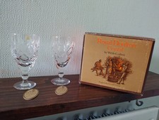 Royal Doulton Webb Corbett Lead Crystal Georgian SHERRY Glasses Boxed