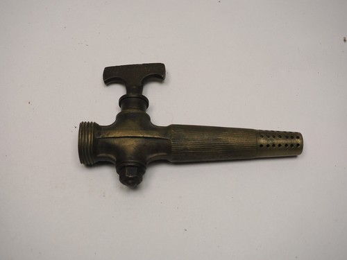 Antique brass barrel tap - barrel,