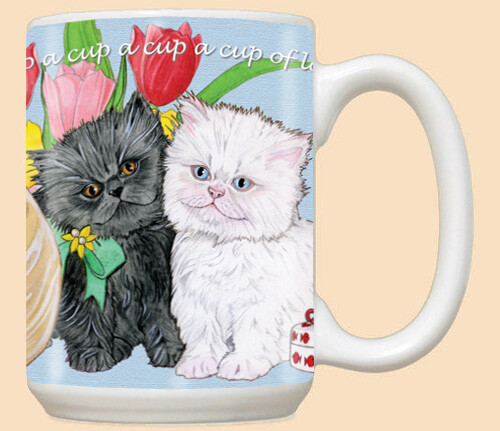 Persian cat ceramic coffee - cat,