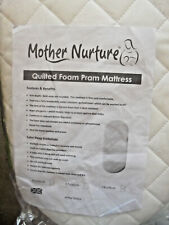 NEW.QUILTED BABY MATTRESS SIZE 74 X28 CM SUITABLE FOR MOSES BASKET/PRAMS