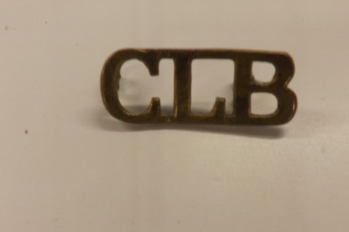 Metal military shoulder title - military,