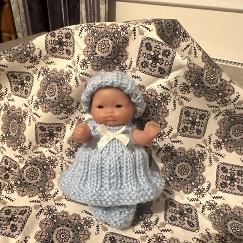 Hand knitted dolls clothes - knitted,