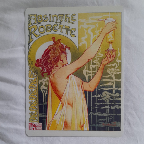 Absinthe advertising plate - absinthe,