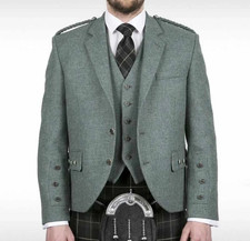Lovat Green Crial Argyle kilt